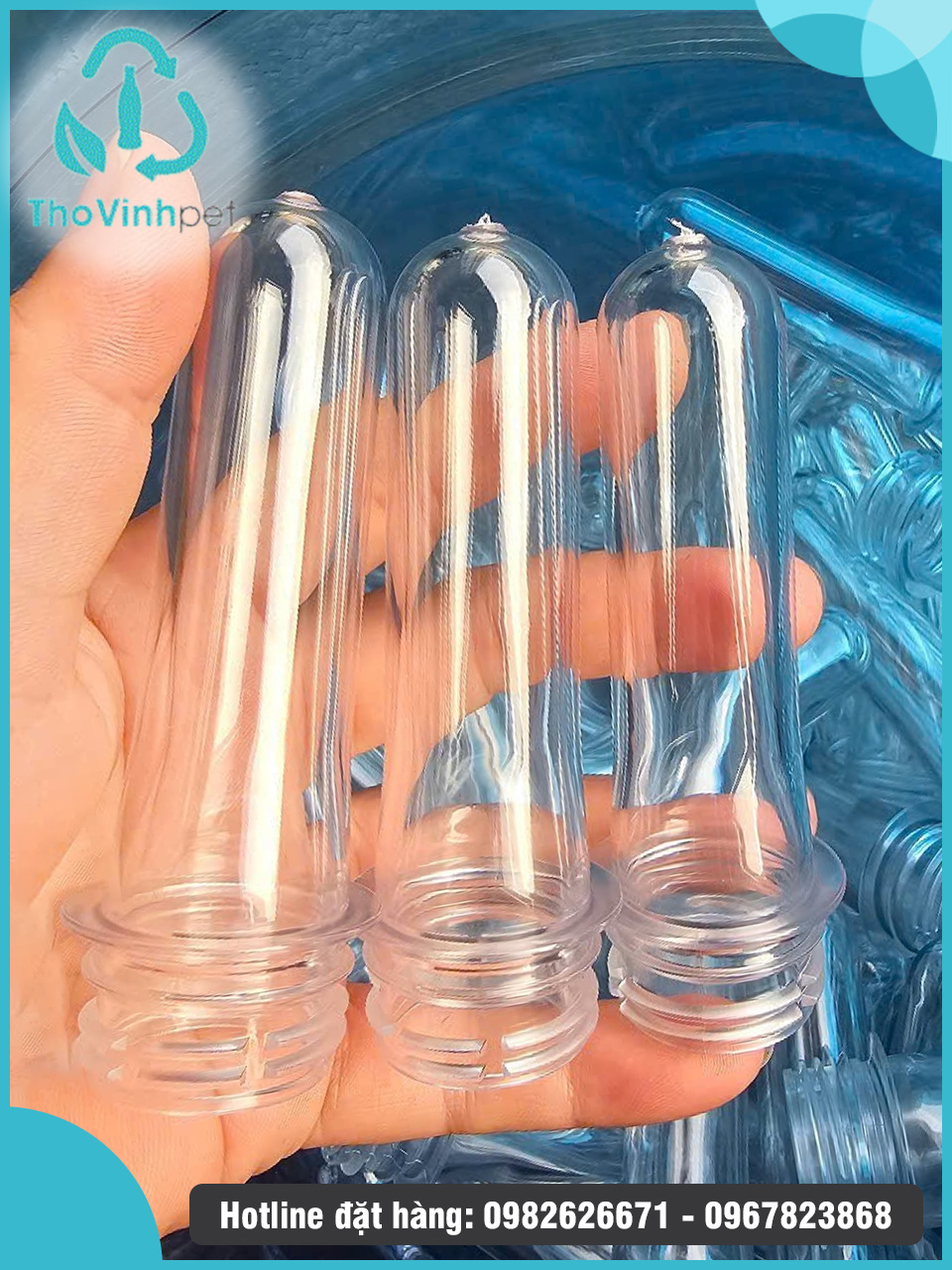 Phôi PET cổ ngắn 17g phi 28
